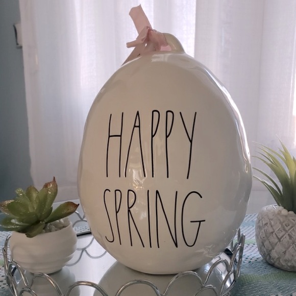 Rae Dunn “Happy Spring” Egg - Picture 1 of 1
